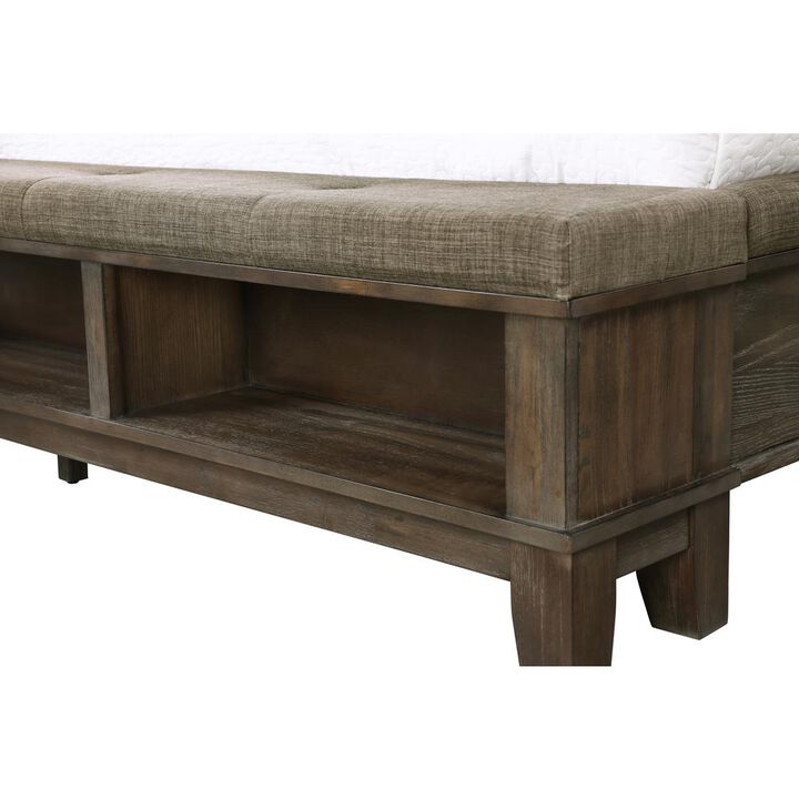 New Classic Furniture Furniture Cagney Traditional King Solid Wood Bed in Brown