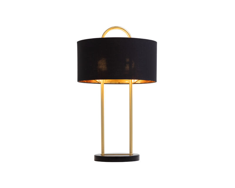 Briar Black Marble Matte Black Table Lamp image number 1