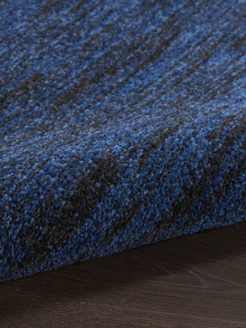 Nourison Essentials NRE01 Midnight Blue 2'2" x 12' Rug image number 5
