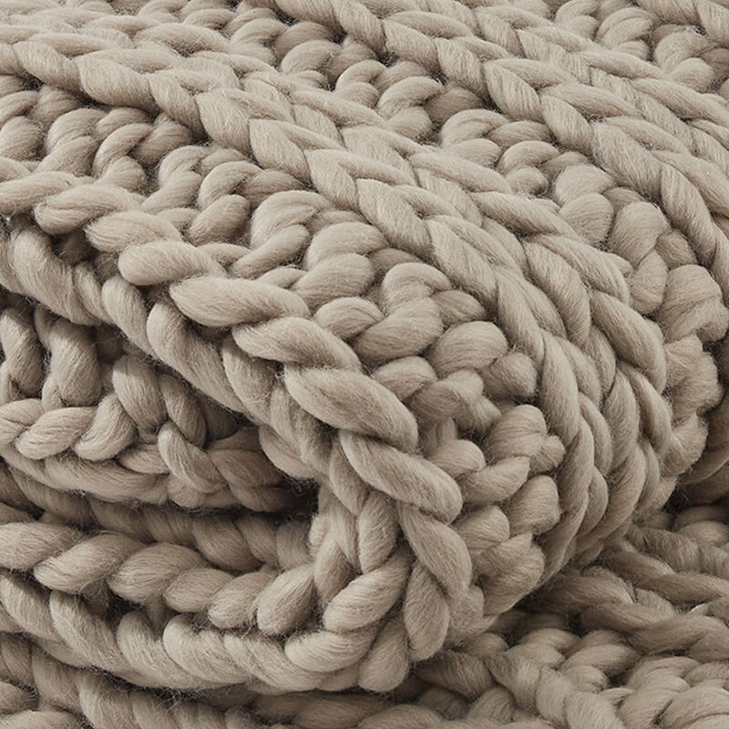 Park Designs White Chunky Knit Throw image number 2