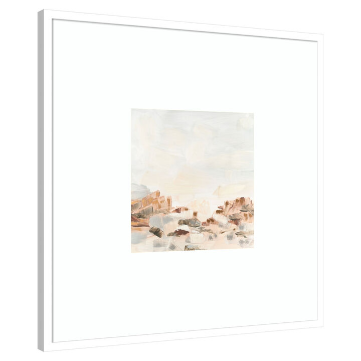 Liquid Sands I by June Erica Vess Wood Framed Wall Art Print