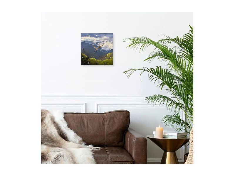 Oconaluftee Great Smoky Mountains North Wall Clock 13 Inch Home Decor image number 2