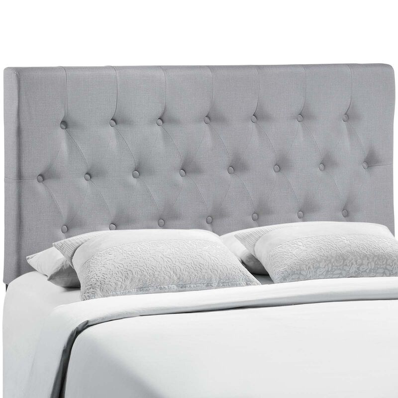 Modway - Clique Full Upholstered Fabric Headboard Sky Gray