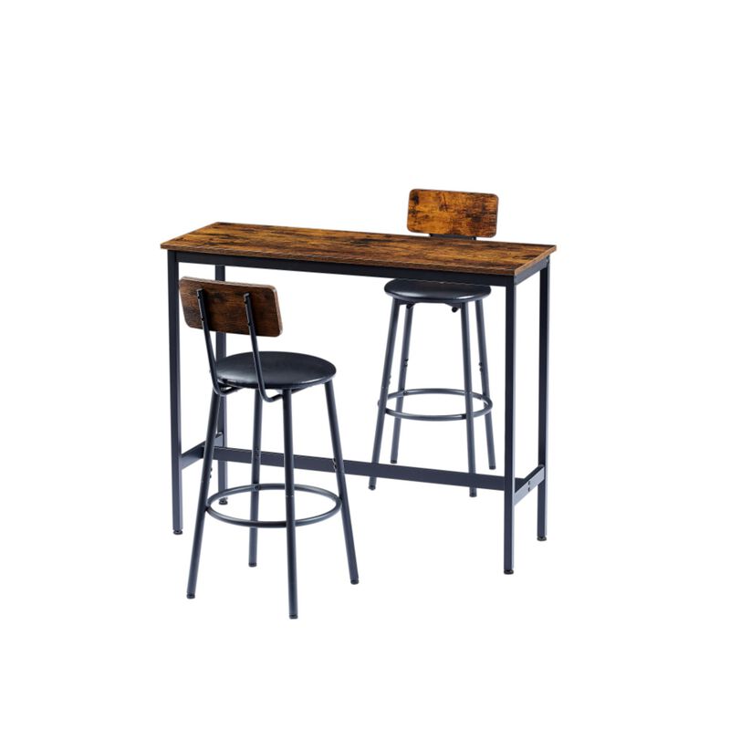 Warwem Industrial Height Bar Table Set image number 8