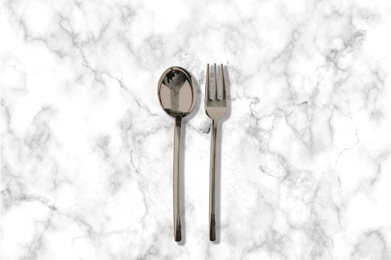 Due Black Gold Serving Set 2 Pieces