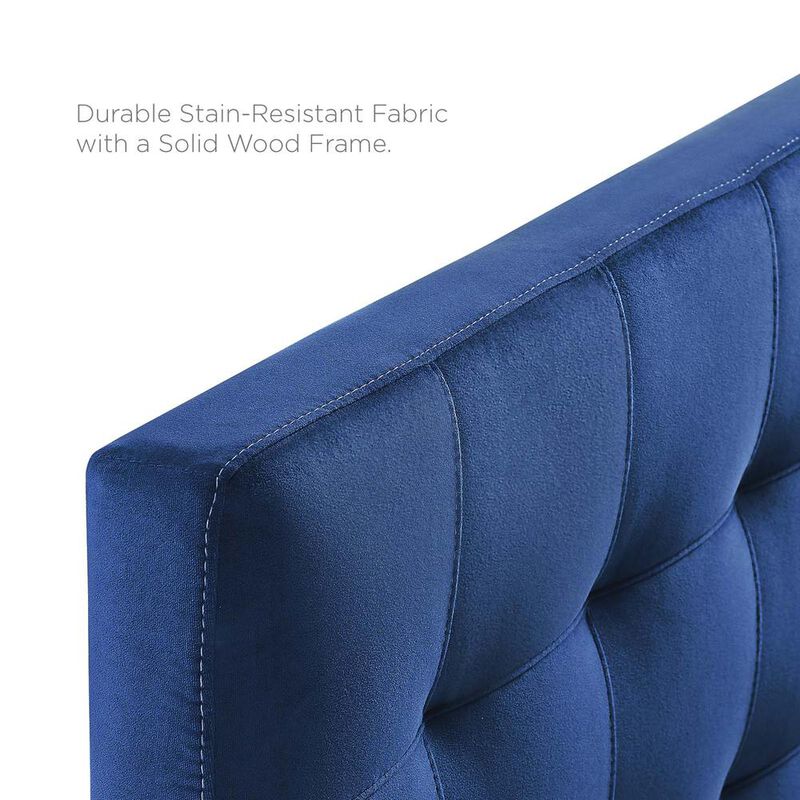 Lily Queen Biscuit Tufted Performance Velvet Headboard image number 4