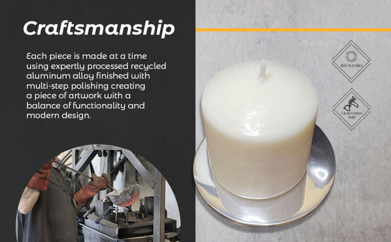Multi-Purpose Round Candle Holder / Coaster image number 4