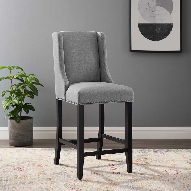 Baron Upholstered Fabric Counter Stool image number 1