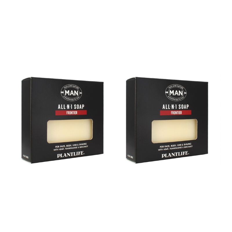 Plantlife Bar Soap - Men's All-N-1 Frontier 2 Pack image number 2