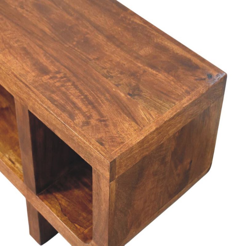 Artisan Furniture Solid Wood Orion Curved Chestnut Media Unit