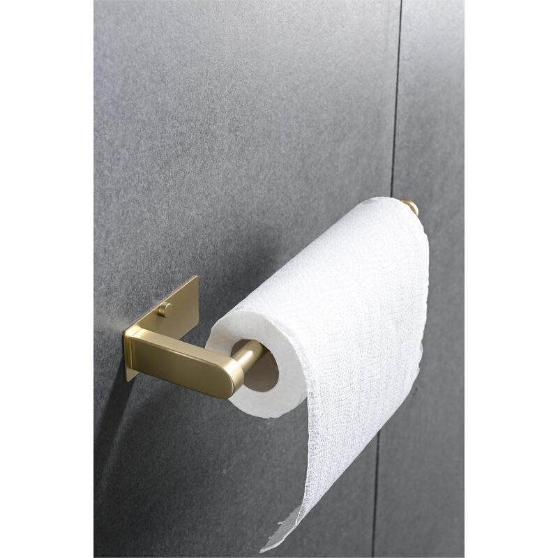 2 Pack Brushed Gold Paper Towel Holder Set