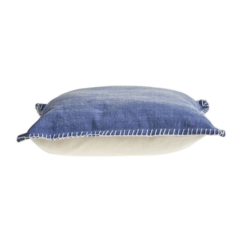 HomeRoots Set of Two Blue Cotton Throw Pillow image number 3