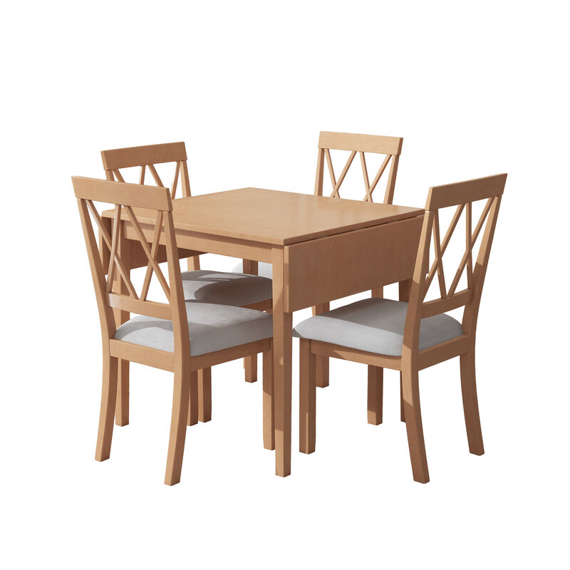Merax Foldable Dining Table Set for Small Space