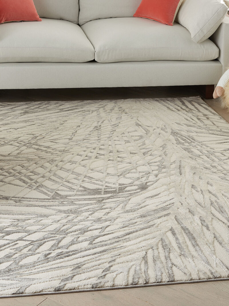 Rustic Textures RUS17 Ivory/Gray 6' x 9' Rug