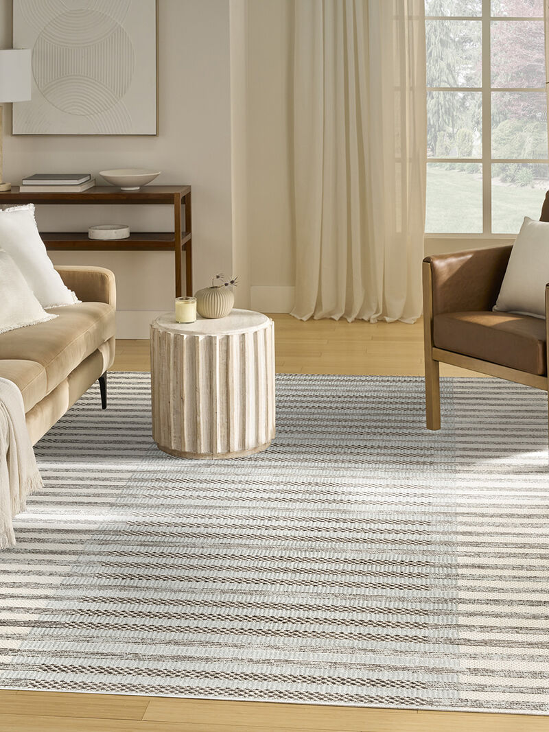 Nordic NRC15 Ivory/Blue 8' x 10' Rug