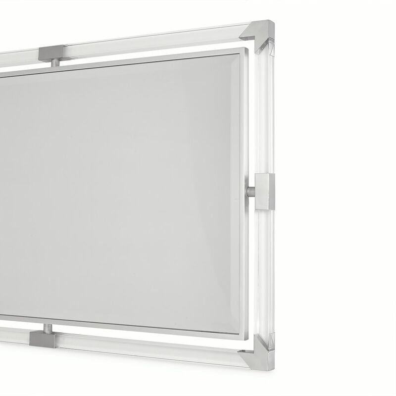 Michael Amini Penthouse Wall Mirror - Ash Gray