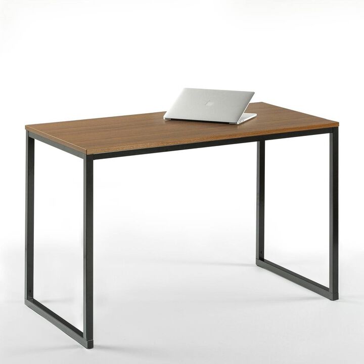 Hivvago Modern Home Office Desk with Metal Frame and Wood Table Top