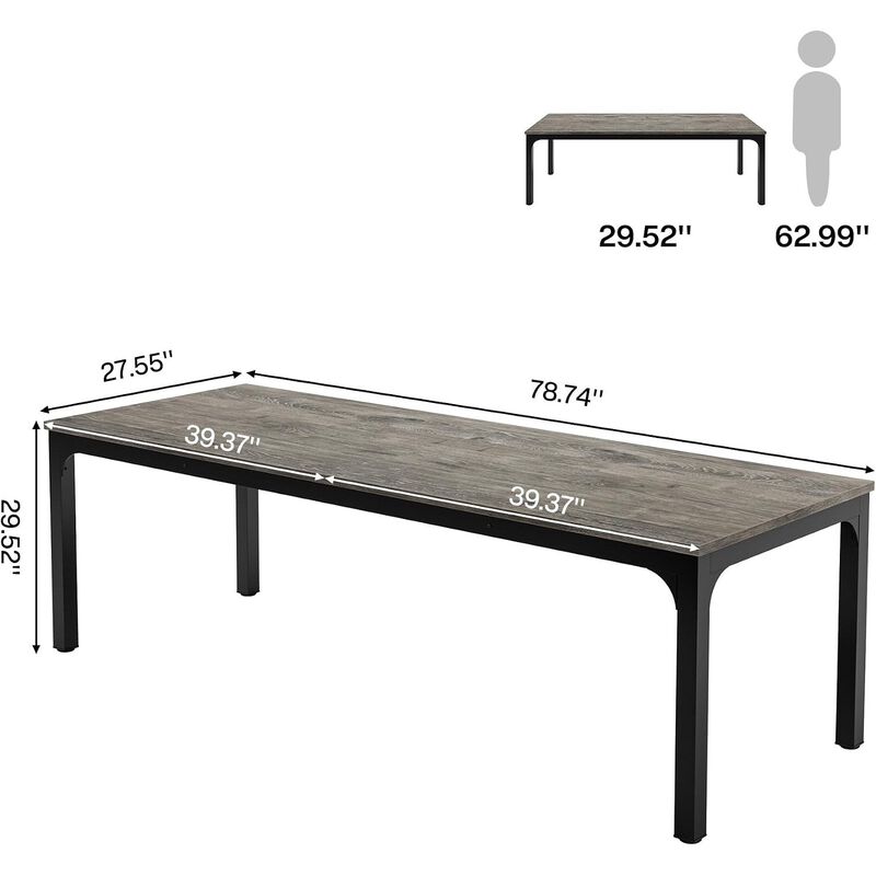 86" Two Person Long Computer Desk image number 4