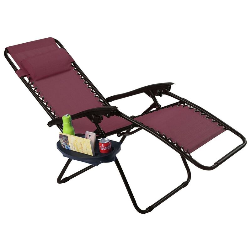 Set of 2 Folding Outdoor Zero Gravity Lounge Chairs for Ultimate Comfort and Relaxation