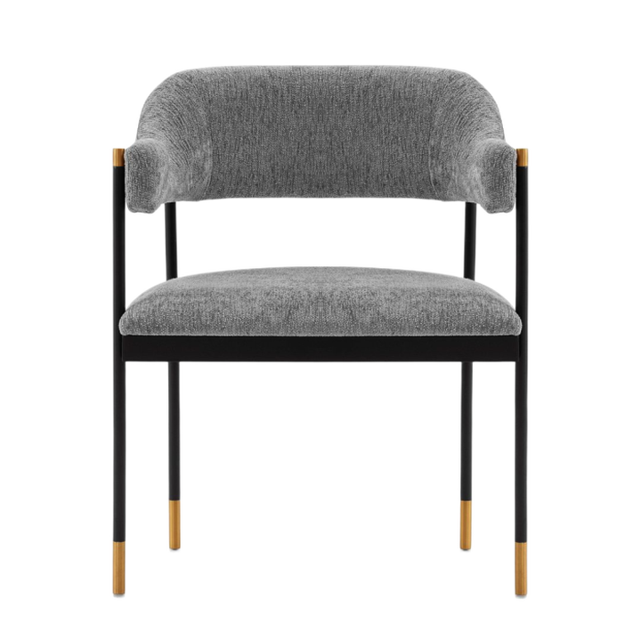 Lia Gray Dining Arm Chairs (Set of 2)