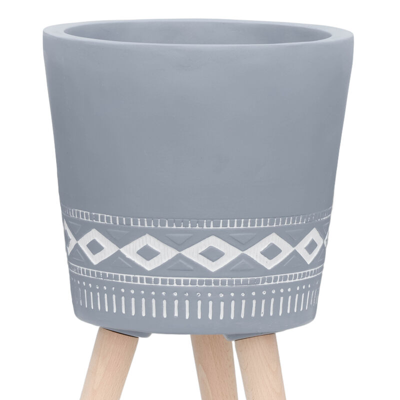 Diamond Planter with Wood Legs