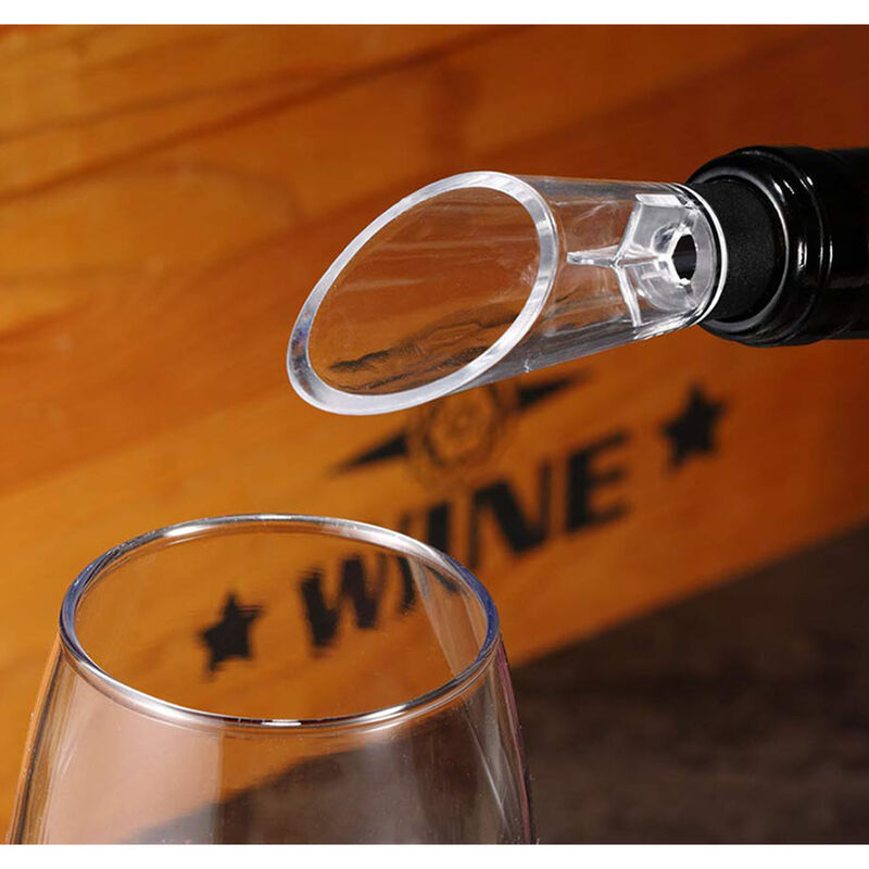 Brentwood Air Pump Wine Bottle Opener with Foil Cutter, Vacuum Stopper, Aerator Pourer