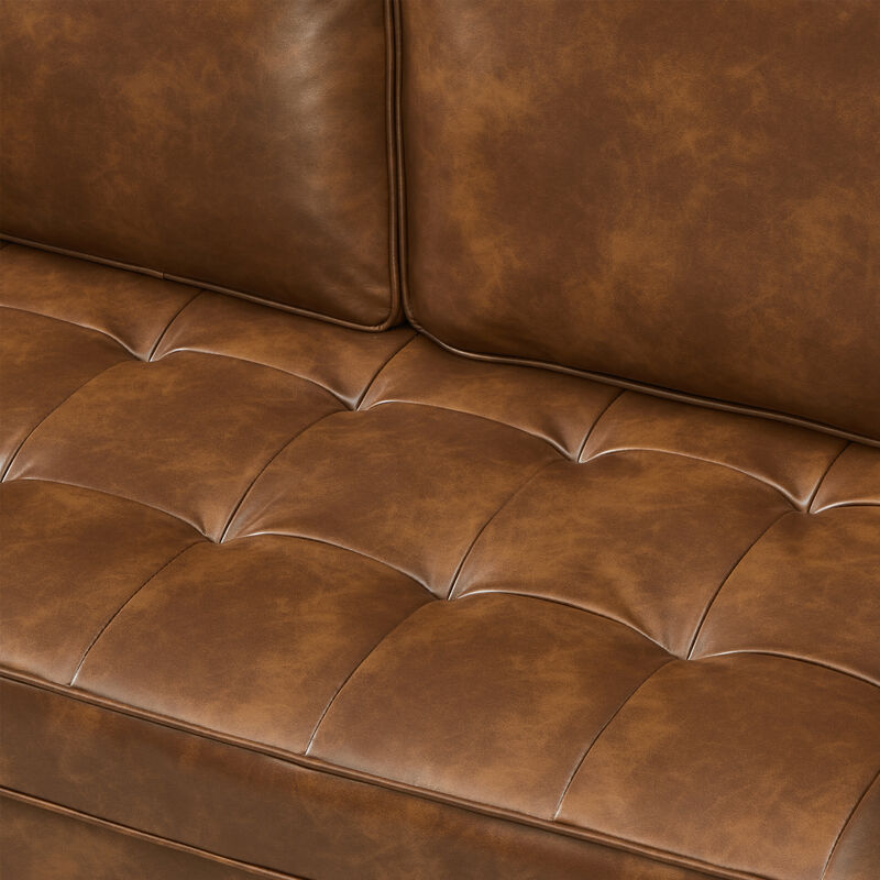 Galglo Breathable Faux Leather Couch image number 7