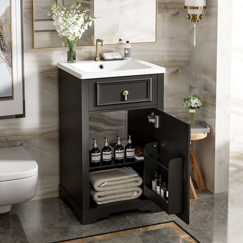 Merax Bathroom Vanitywith Ceramic Sink