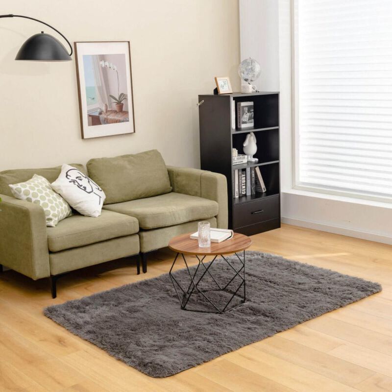 Hivvago Modern Fluffy Soft Shag Rug with Non-slip Grip Dots