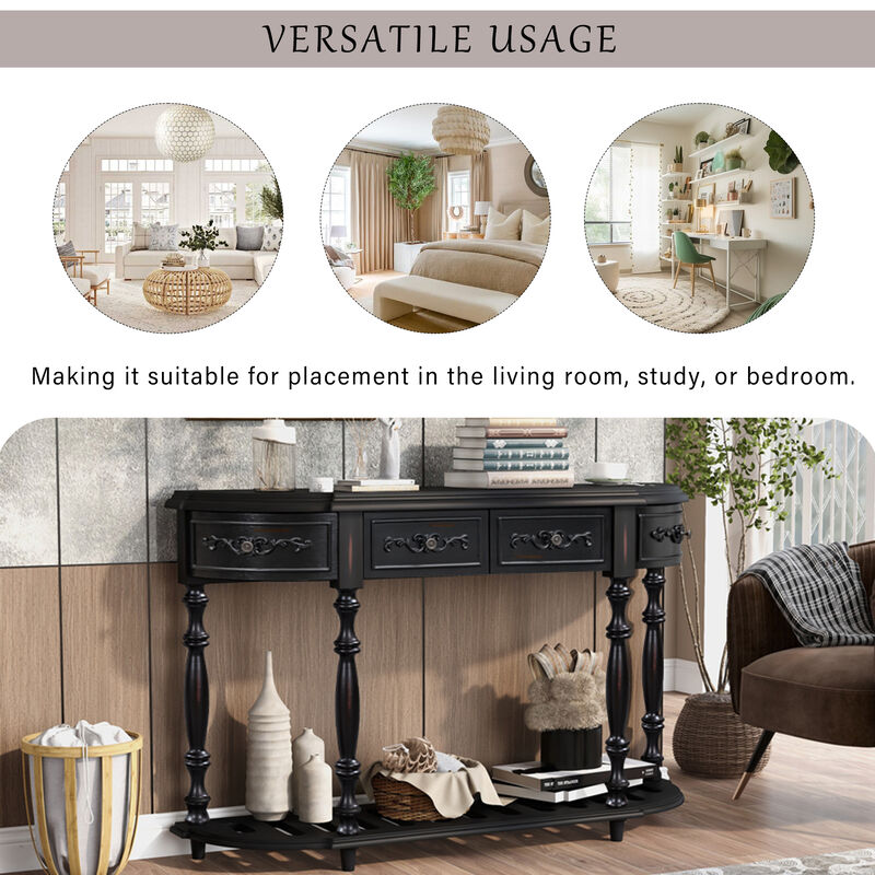 Deques Curved Console Table image number 5