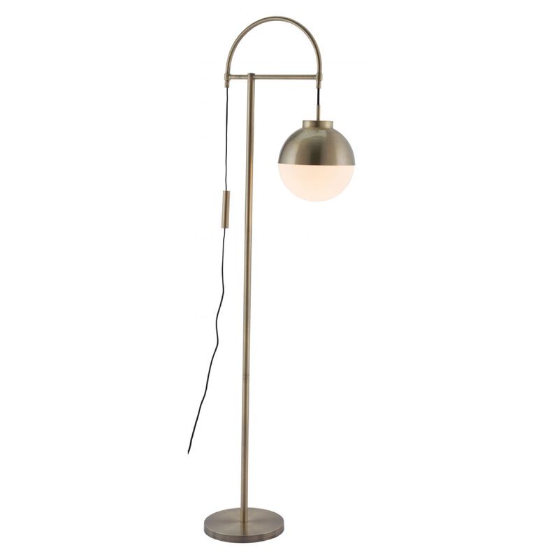 Waterloo Floor Lamp White & Bronze image number 0