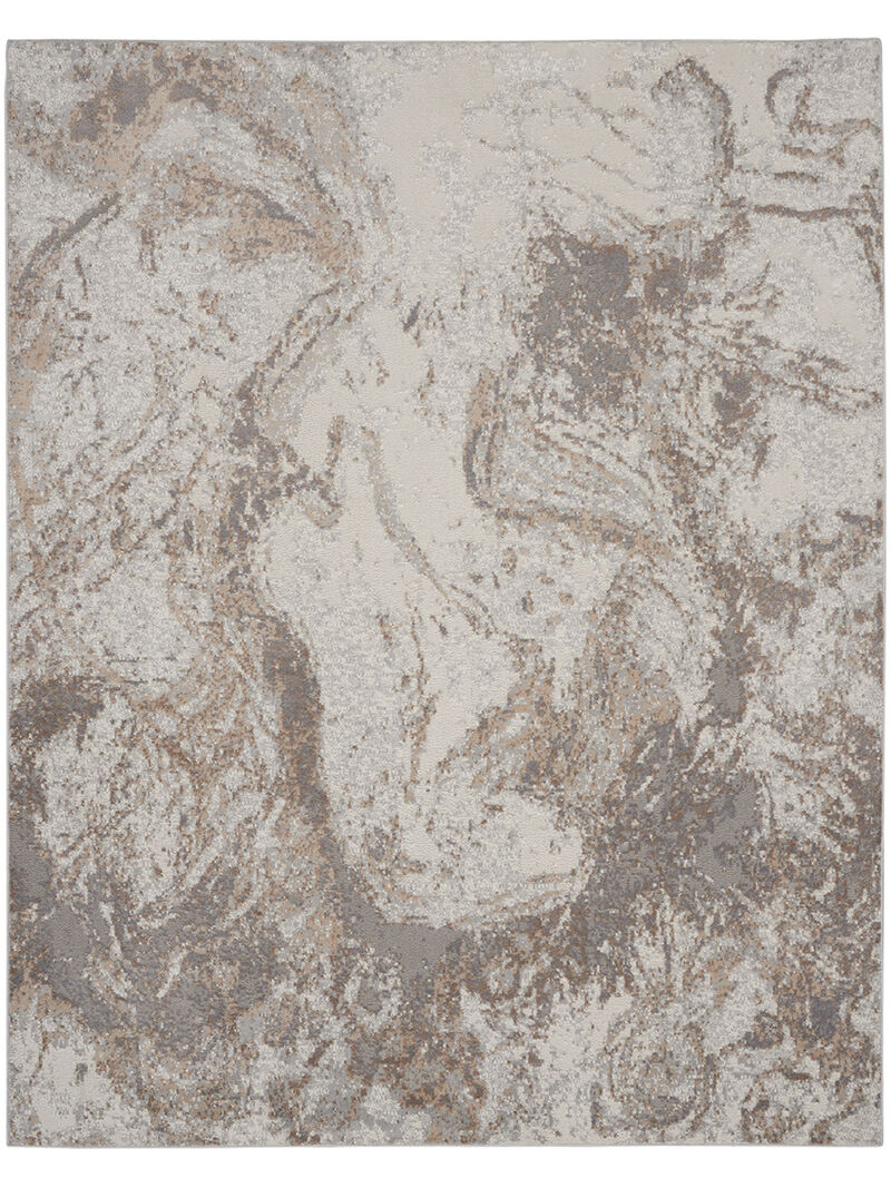 Elation ETN02 Ivory/Gray 9' x 12' Rug