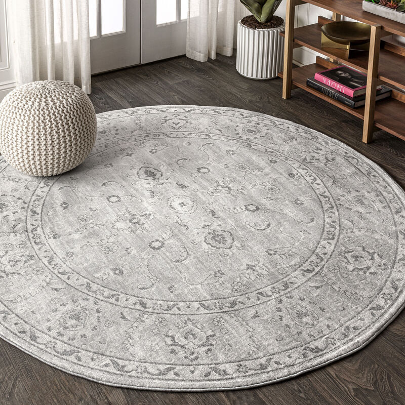 Modern Persian Vintage Round Area Rug