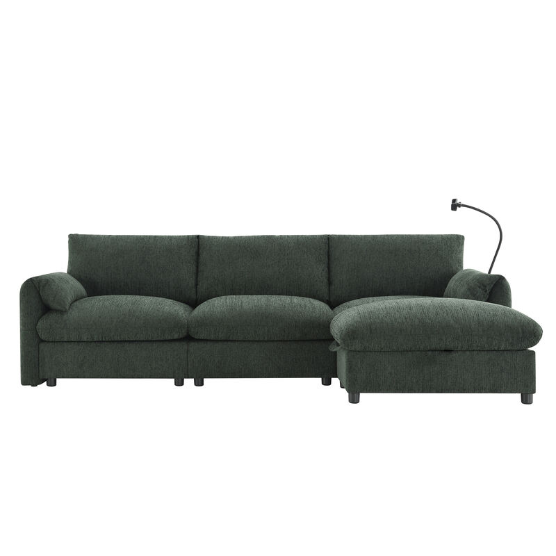 Faspil Comfy L-Shaped Sectional Sofa image number 0