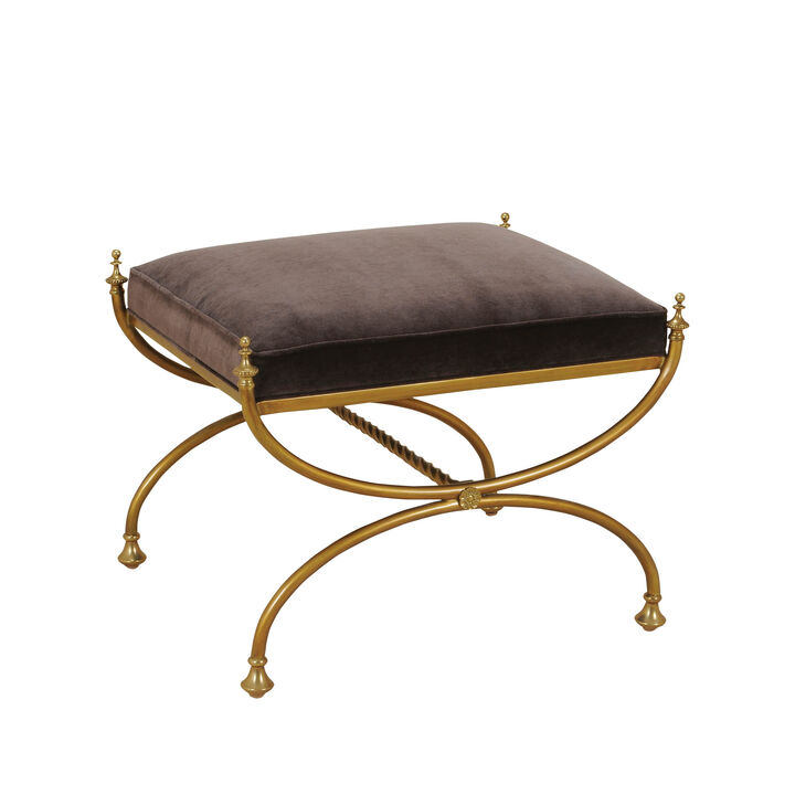 Royal Blue Courtly Bench
