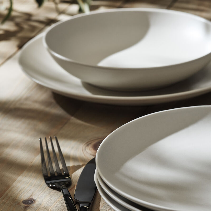 Porto by Stone Lain Semplice Stoneware 24 Piece Dinnerware Set