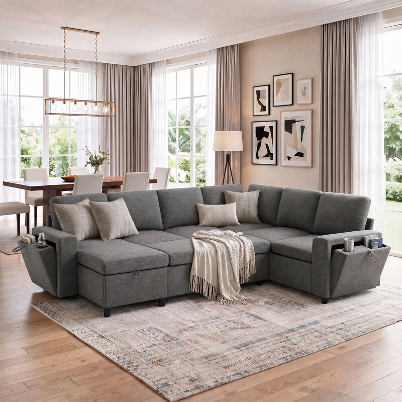 Spesi U-Shaped Convertible Sectional image number 2