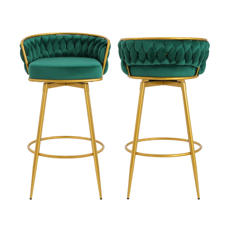 Merax Swivel Counter Height Bar Stools Set of 2