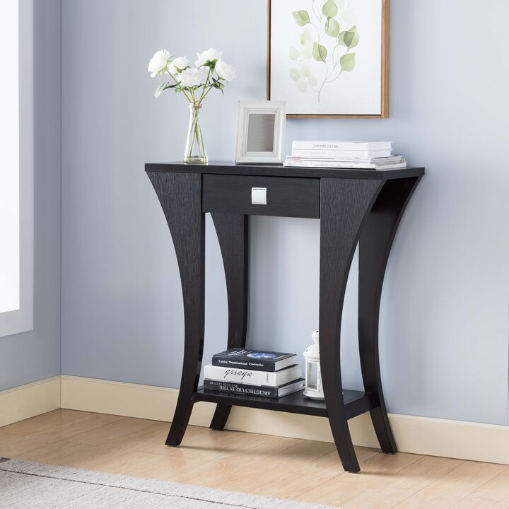 Red Cocoa Entryway/Hallway Console with Drawer Table