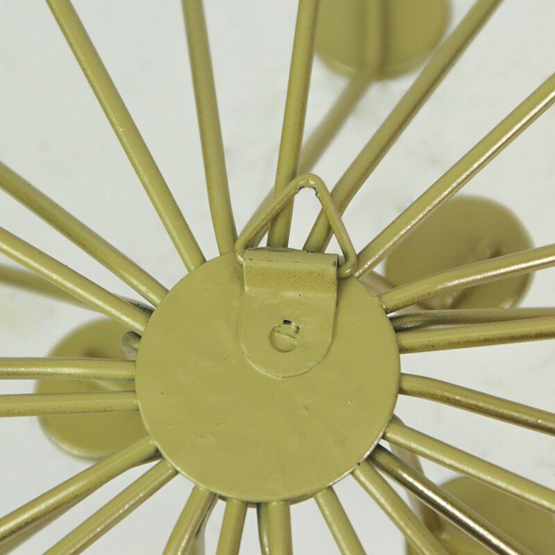 Jeweled Metal Bursting Star Wall Mounted Hanging Sculpture Set of 3 Burst image number 3
