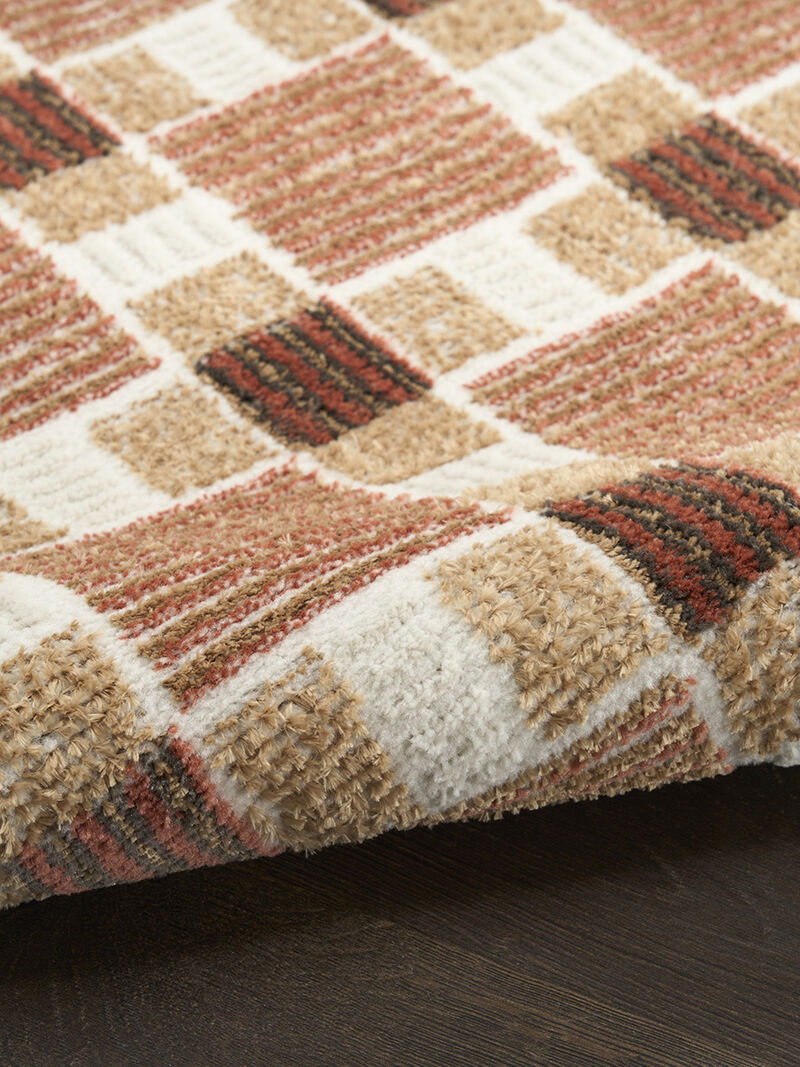 Nordic NRC14 Rust 4' x 6' Rug