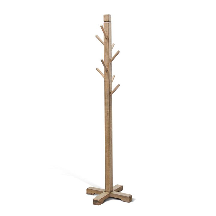 Sunny Designs Traditional Solid Wood Hat Rack with 8-Prong Hooks