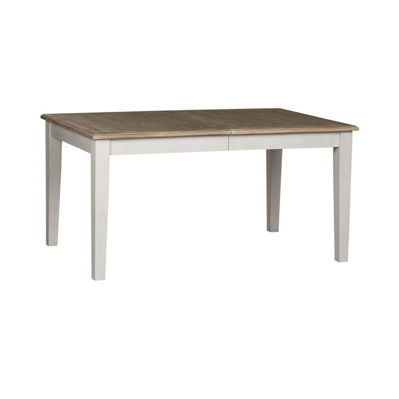 Liberty Furniture Summerville Rectangular Leg Table in Soft White Wash w/ Wirebrushed Gray Top image number 0