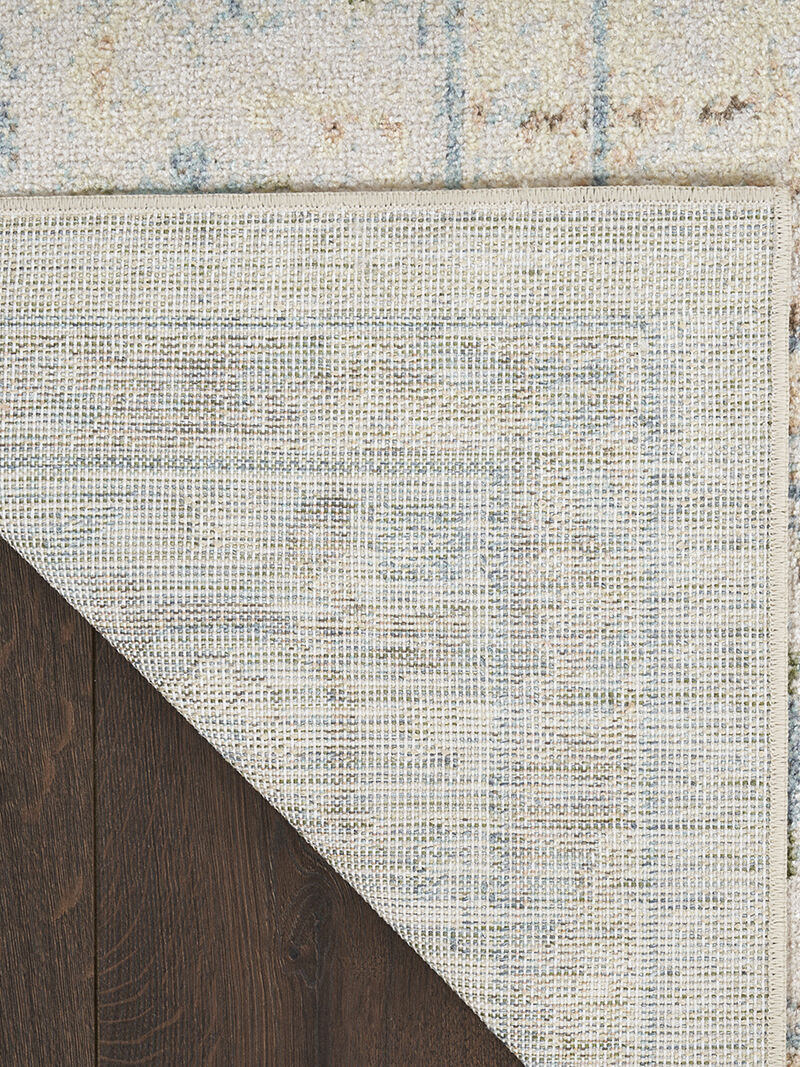 Astra Machine Washable ASW13 Ivory/Blue 3'3" x 5' Rug