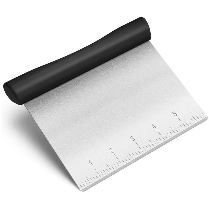 Multi-Purpose Stainless Steel Bench Scraper Dough Blender & Pastry Cutter