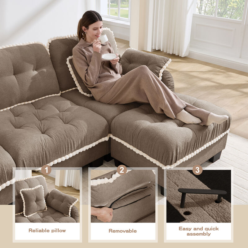 Zambal  L-Shaped Sectional Sofa image number 3