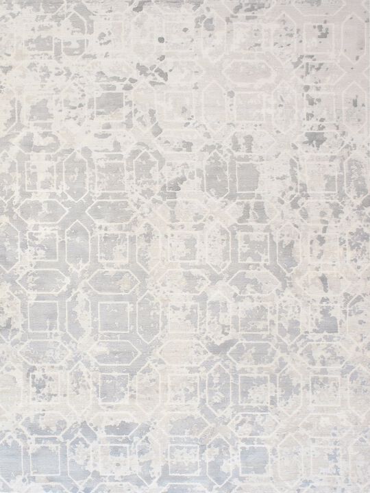 Pasargad Home Beverly Hand-Loomed Grey Silk Rug