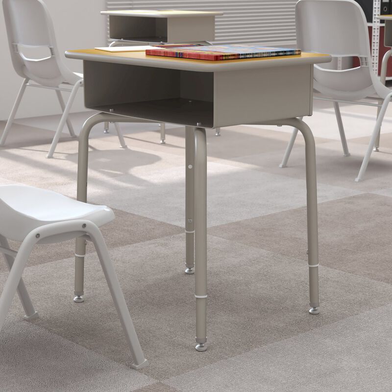 Flash Furniture Student Desk - Open Book Box for Elementary - High School Grade Students image number 8