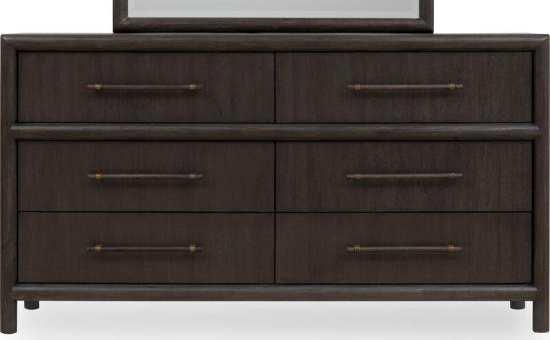 Dorsey Six Drawer Dresser in Basalt Grey
