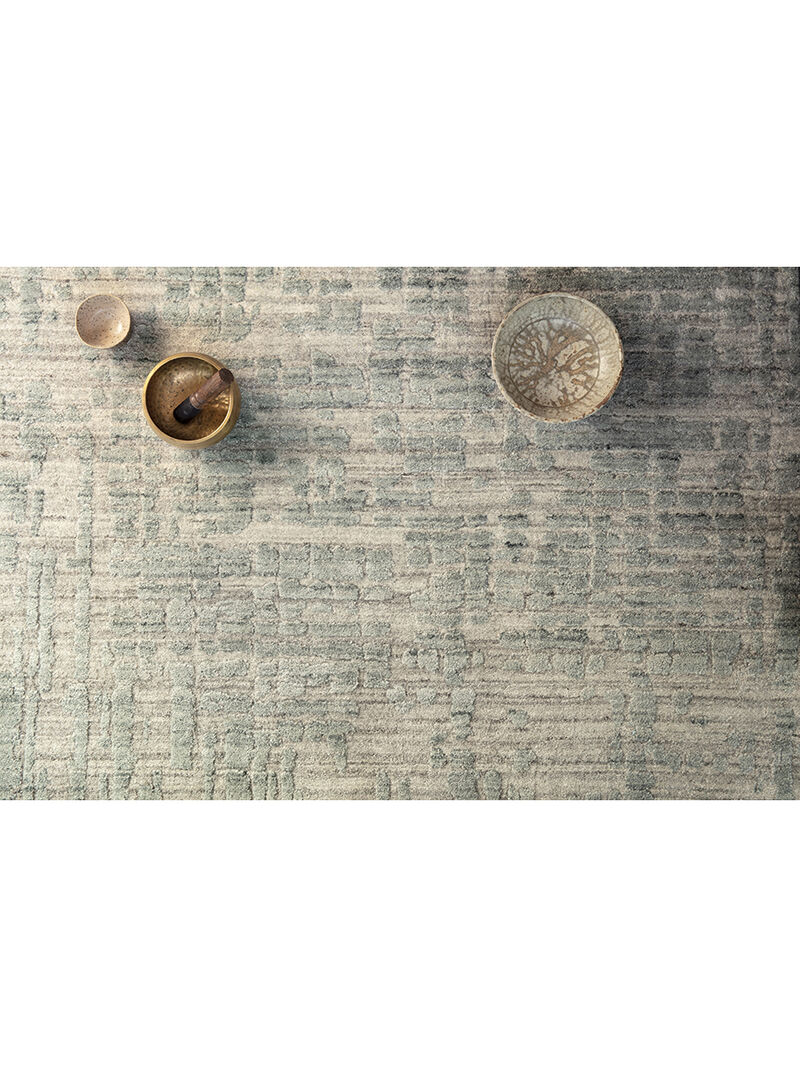 Arlo ARL02 Stone/Turquoise 8'6" x 11'6" Rug